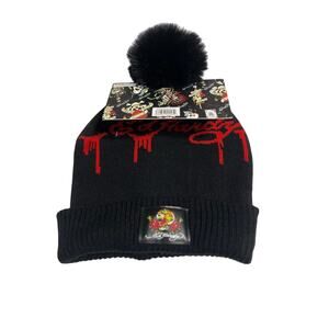 ED HARDY  Knit Pom Pom Hat Beanie Love Kills Slowly